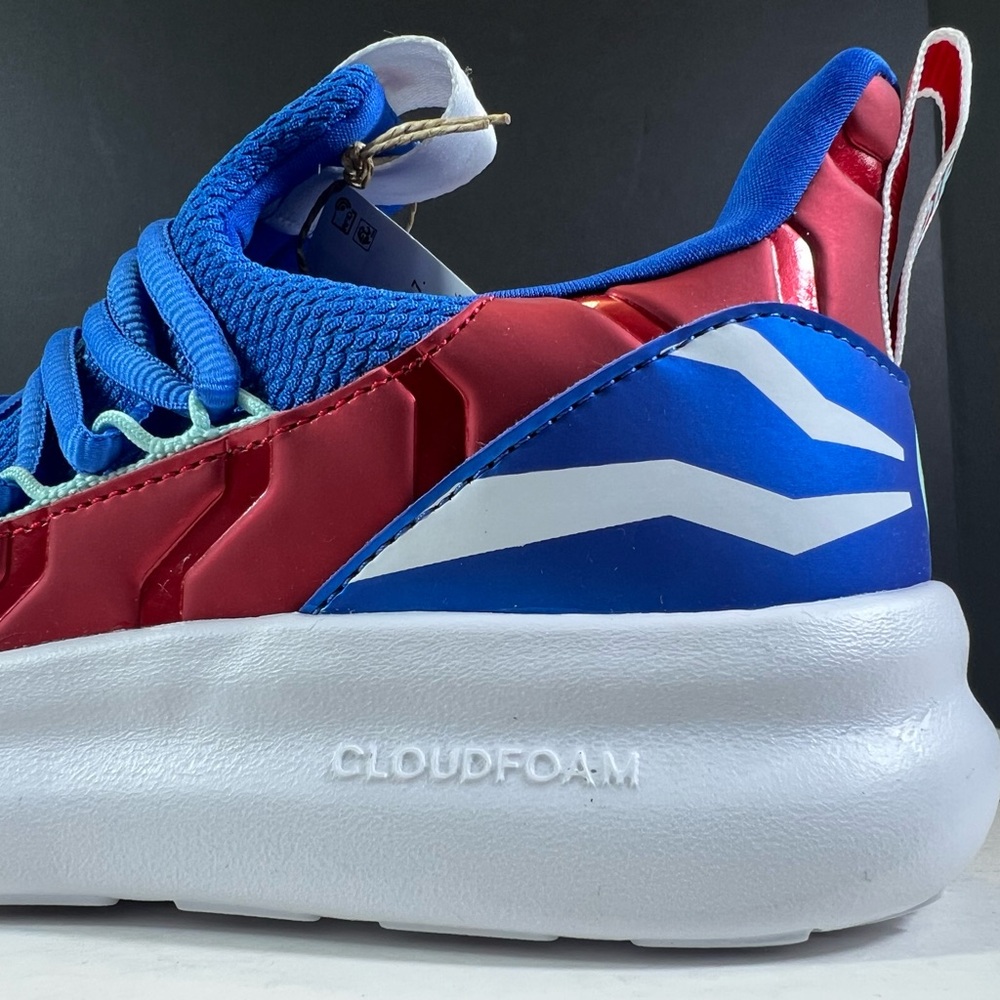🆕 Adidas Marvel Captain America Lite Racer Adapt  7.0 Unisex Size:5 New With Box - Picture 11 of 17